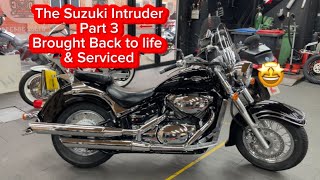 Suzuki VL800 C800 intruder part 3 Barn find rides again Motorcycles are Awesome Love my job [upl. by Arret]