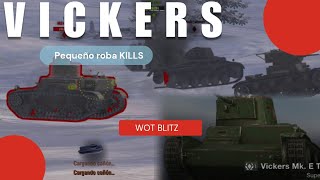 WOT BLITZ 🪖 VICKERS TYPE B ES MI PEQUEÑO ROBA KILLS 😎 [upl. by Chane]