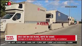 ZECI DE MII DE EURO MITĂ ÎN VAMA PORTUL CONSTANȚA SUD AGIGEAȘtiri B1TV14 sept 2024 [upl. by Nesrac]