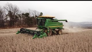 Harvesting Soybeans 2020January Beans [upl. by Lemmuela]