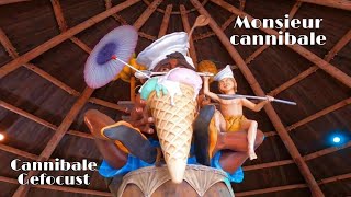 Monsieur Cannibale onride 4K Gefocust op cannibale  Efteling [upl. by Beverlee]