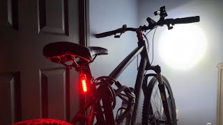 Ascher Ultra Bright USB Rechargeable Bike Light Set  Unboxing and Review [upl. by Wise924]