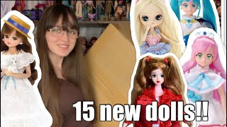 I GOT A HUGE BOX OF DOLLS FROM JAPAN Precure Style Bratz Jenny Licca Chan Pullip amp more HAUL [upl. by Baggett]