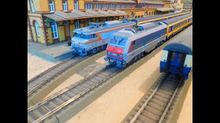 Roco Ho Dcc Model Train Layout Update 350 SNCF BB 22200  SNCF BB 26000 [upl. by Kinsman]