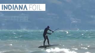 Indiana Downwind SUP Foil 76 First Ride Lake Leman [upl. by Attelahs]