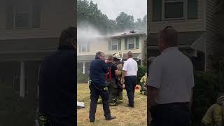 Devastating house fire destroys a family’s home Housefire structurefire firefighter [upl. by Fretwell378]