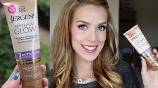 NEW Jergens quotNo Odorquot Self Tanner First Impression Review  LeighAnnSays [upl. by Merceer248]