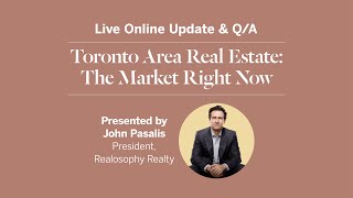 May Toronto Area Real Estate Live Update amp QA  Thursday May 16th 12PM ET [upl. by Lairret]