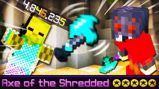 the NEW Axe of the Shredded is INSANE Hypixel Skyblock [upl. by Atteuqahc52]