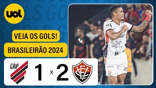 ATHLETICOPR 1 X 2 VITÓRIA  CAMPEONATO BRASILEIRO 2024 VEJA OS GOLS [upl. by Ynahteb]