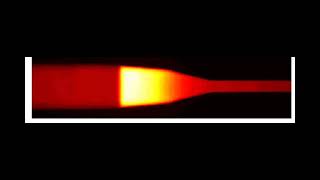 Samples focused in isotachophoresis ITP as they pass through a taper in a channel [upl. by Adeuga145]