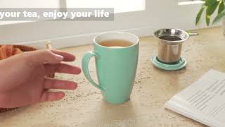 Ceramic Tea Mug with Infuser [upl. by Essie]