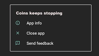 How To Fix Coins App Keeps Stopping Error in Android system [upl. by Paxton]