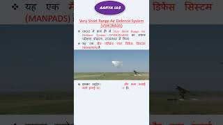 Very Short Range Air Defence System VSHORADS II DRDO II Missile roarouppcs civilserviceexam [upl. by Jacobine]