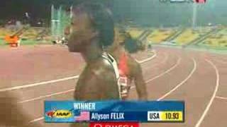 Allyson Felix wins the 100m [upl. by Derej]