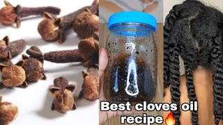 HOMEMADE CLOVES OIL FOR FAST HAIR GROWTH clovesforhair [upl. by Eornom]