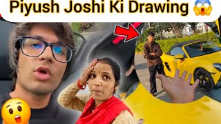 Piyush Joshi Ki Drawing 😱  Piyush Ne Porche Chala Di  souravjoshivlogs [upl. by Cherrita]