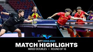 WangSun vs KarlssonKallberg  XD R16  WTT Contender Doha 2024 [upl. by Phillane]