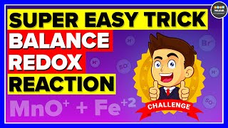 Balancing Redox Reactions By Ion Electron Method  Easy Trick [upl. by Gherardo]