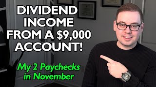 How Much My Dividend Portfolio Paid Me in November 9000 Account [upl. by Martainn]