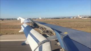 SWISS Airbus A320214Flight LX2140Landing in Valencia Hard Landing [upl. by Vallery]