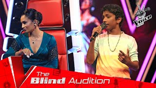 Chathum Anjelo  Suraliyaka Wage සුරළියක වගේ  Blind Auditions [upl. by Eiblehs]