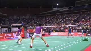 SF  MD  Cai YunFu Haifeng vs Lee Yong DaeJung Jae Sung  Li Ning Singapore Open 2011 [upl. by Adalia]