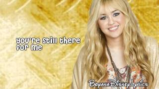 Hannah Montana  Been Here All Along Lyrics Video HD [upl. by Oileve]