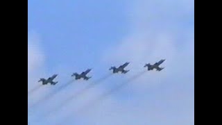 Lockheed F 104S Starfighters Italian Air Force Malta International Air Show 1997 [upl. by Bekah]