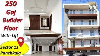 250 Gaj Builder floor Panchkula  250 Gaj house Design with Stilt Parking  Panchkula House for Sale [upl. by Frost]