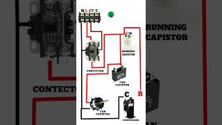 Contector RunningFan Motor and Compressor Wiring Diagram shortsvideo viralvideo shorts [upl. by Lukasz]