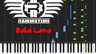 Rammstein  Dalai Lama Piano Cover Tutorial ♫ [upl. by Ihskaneem585]