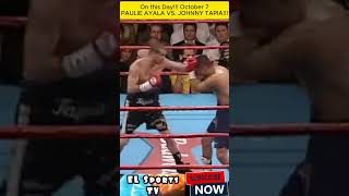 ON THIS DAY AYALA VS TAPIA boxing shorts athlete short shortvideo boxer mannypacquiao [upl. by Franci]