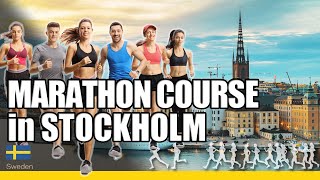 Marathon course at Stockholm Marathon [upl. by Rachele58]