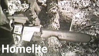 Homelite Chainsaw Commercial [upl. by Nylia]