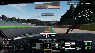 RENNSPORT HOTLAP  PORSCHE GT3 R 992 ON SPA  215564 40l of fuel [upl. by Caro]