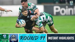 Benetton v Glasgow Warriors  Instant Highlights  Round 11  URC 202324 [upl. by Reidar]