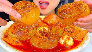 ASMR ONION BOIL JALAPEÑO CREAM CHEESE SAUSAGE BOILED EGGS amp POTATOES  MUKBANG  ASMR PHAN [upl. by Trix]