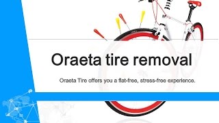 Oraeta How to uninstall flatfreeairless Bicycle Tire [upl. by Navad]