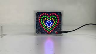 Heart Shaped RGB LED Flashing Light Kit [upl. by Aniroc107]