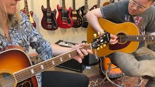 Epiphone Masterbilt Frontier  Texan quotLearning To Flyquot jam [upl. by Alliber]