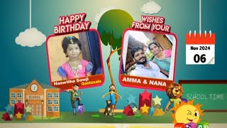 Kushi TV Birthday Wishes Today Episode  November 6th 2024 Birthday Wishes Video  06112024 [upl. by Ynatsyd]