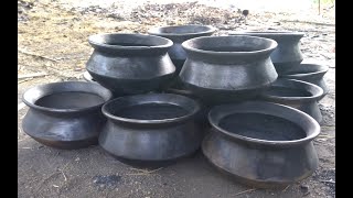 Philippine Traditional Black Claypot Making For Cooking  Palayok Itim [upl. by Kciwdahc806]