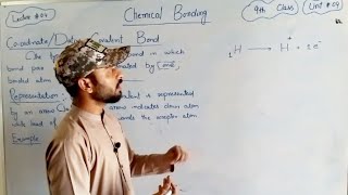 Coordinate or Dative Covalent bond  9th class Chemistry chapter 4 [upl. by Aihsenak]