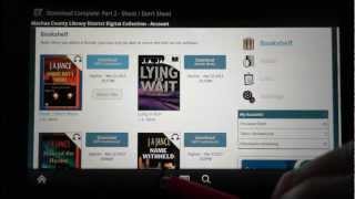 Kindle Fire How to download Audiobooks using Overdrive App [upl. by Airrej]