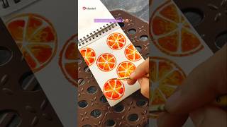 Painting hacks  Lets Paint Oranges realistic realisticdrawing paintingideas forkids shorts [upl. by Olwena]