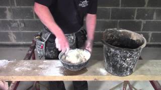 Plaster Coving Installation  How to Mix Coving Adhesive [upl. by Matheny210]