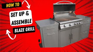 Initial set up of Blaze Gas Grill Blaze Grill  Best Grill on the Market [upl. by Nylra]