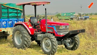 धान की कटाई Mahindra Arjun Novo 605 हल्के में मत लेना इसकी ताकत को New Holland 3630 Kartar Combine [upl. by Ardnajela]