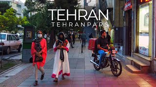 TEHRAN 2021  Evening Walk in Tehranpars Neighborhood  تهران، تهرانپارس [upl. by Radie408]